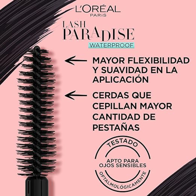 L'Oreal Paris Paradise Waterproof Mascara, 01 Black