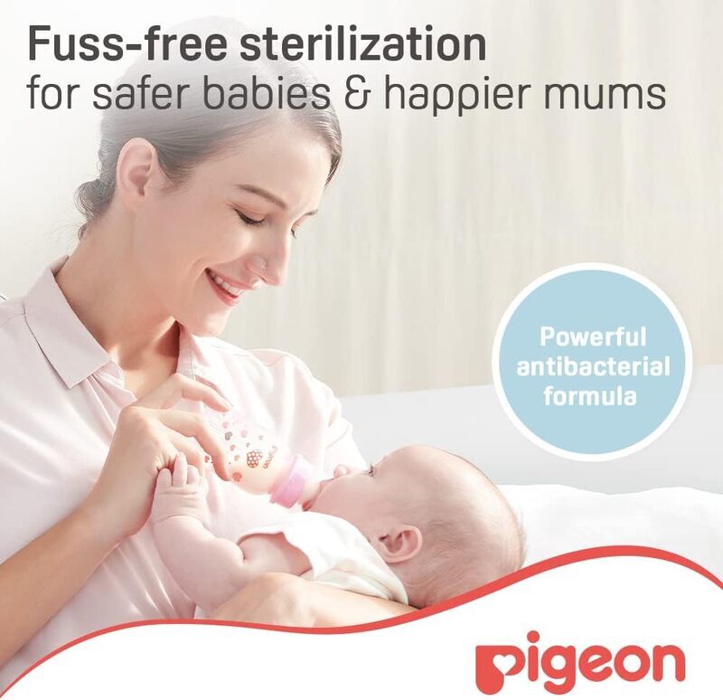 Pigeon Rinse-Free Sterilization Tablets, 32 Tablets, White