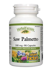 Natural Factors Saw Palmetto, 500mg, 90 Capsules