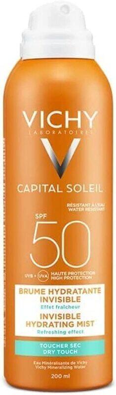 

Vichy Capital Soleil Brume Hydratante Invisible SPF50 Sunscreen Spray, 200ml