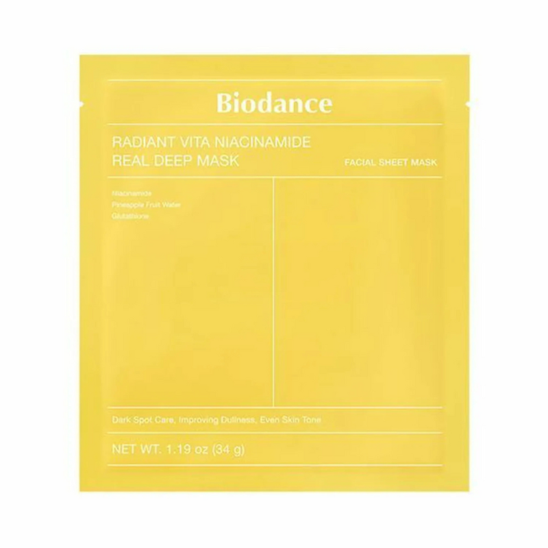 

Biodance Radiant Vita Niacinamide Real Deep Mask 4 Pcs