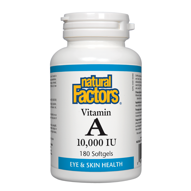 

NATURAL FACTORS NF VITAMIN A 10000IU 180SG