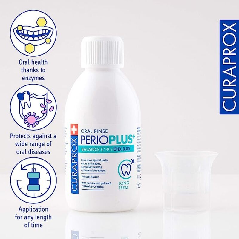 Curaprox Perio Plus+ Balance Mouthwash, 200ml