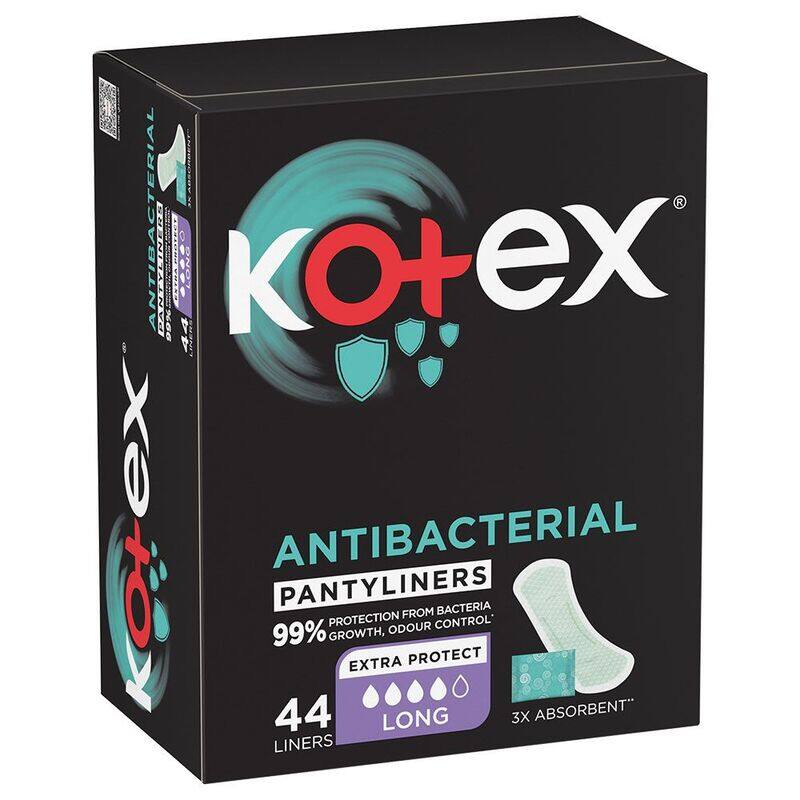 

KIMBERLY CLARK Kotex Linear Antibacterial Long 44 S