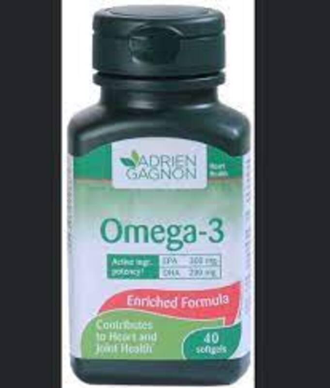 

Adrien Gagnon Ag Omega 3 1000Mg 40Sg