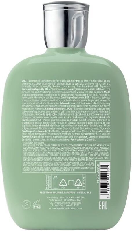 Alfaparf Semi De Lino Scalp Renew Energising Low Shampoo, 250ml