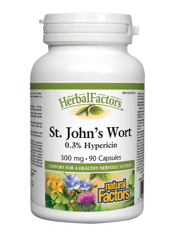 

Natural Factors St. John Wort, 300mg, 90 Capsules