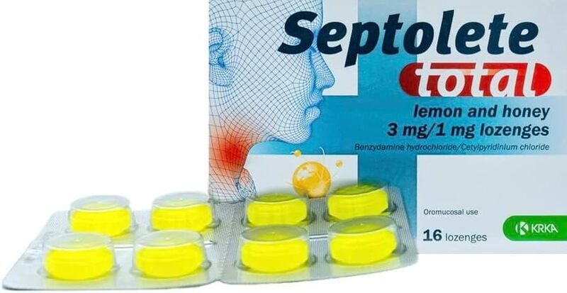 Septolete Total Lemon & Honey, 16 Lozenges