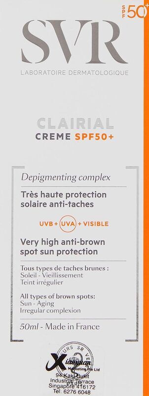 Svr Facial Sunscreen Cream SPF50+, 50ml