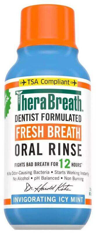 

Therabreath Fresh Breath Oral Rinse Icy Mint 3Oz