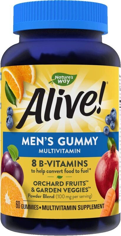 Nature's Way Alive Men Multivitamin Supplement, 60 Gummies
