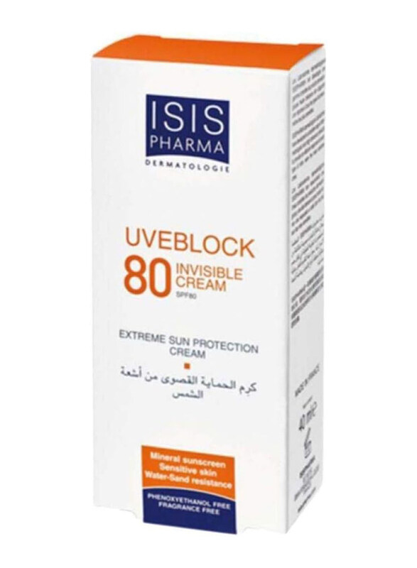 

Isis Pharma UVEBlock 80 Invisible Cream, SPF 50+, 40ml