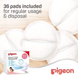 Pigeon Honeycomb Ultra-Slim & Light Breast Pad, 36 Pieces, White