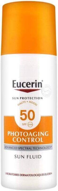 

Eucerin Sun Anti-Age Face SPF50 Fluid Sunscreen, 50ml