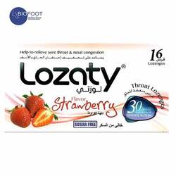 Lozaty Throat Lozenges Strawberry S/F 16S