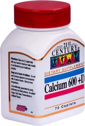 21st Century Calcium 600 + D Dietary Supplement, 75 Tablets