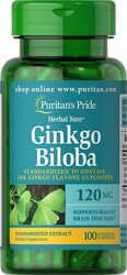 Puritan's Pride Ginkgo Biloba Herbal Supplement, 120mg, 100 Capsules