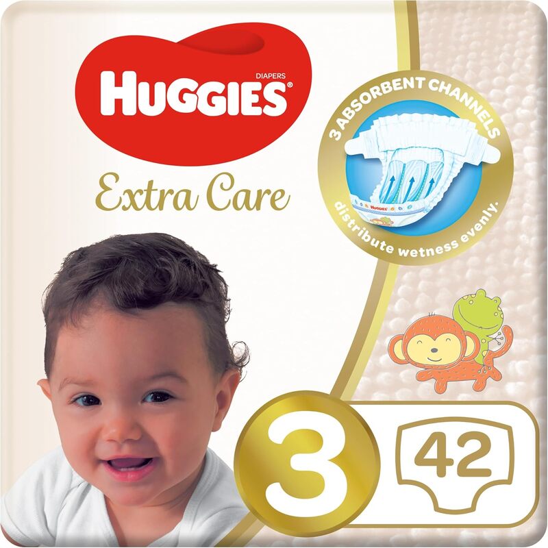 HUGGIES EXTRA CARE NO.3 (4-9 KG ) 7% OFF 42S ( KC70907 )