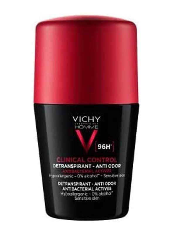 Vichy Homme Clinical Control Roll-on Deodorant, 50ml