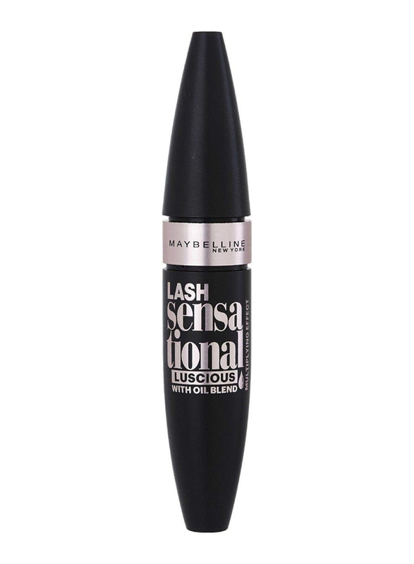 Maybelline New York Lash Sensational Luscious Mascara with Oil Blend, Very Black, Black