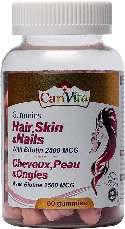 

Canvita Hair Skin and Nails Gummies, 60 Tablets