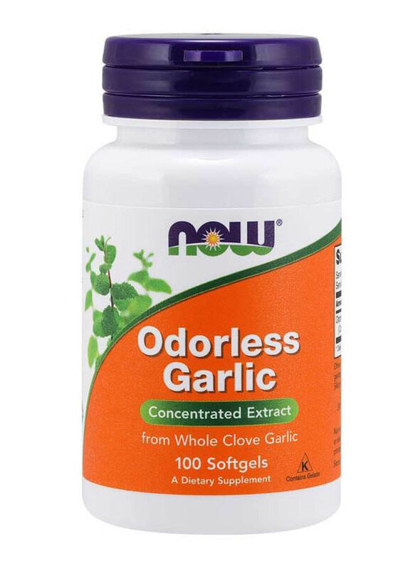 

Now Odorless Garlic Dietary Supplement, 100 Softgel Capsules