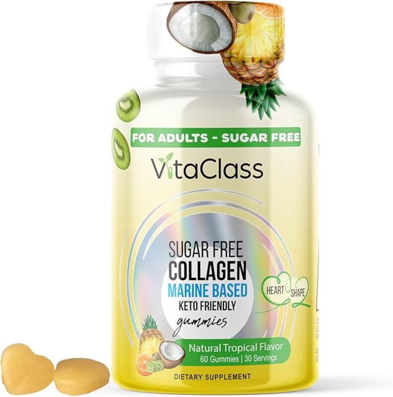 Vitaclass Sugar Free Collagen Keto Friendly For Adults 60 Gummies