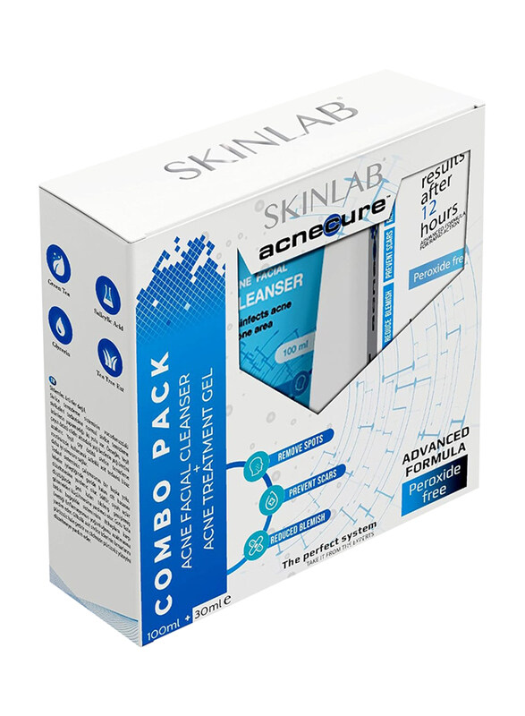 

Skinlab Combo Pack Acne Facial Cleanser 100ml + Acne Treatment Gel 30, 2 Pieces