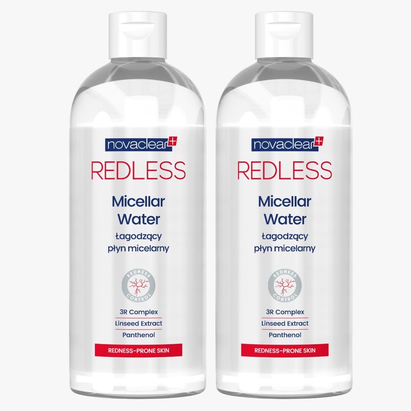 NOVACLEAR REDLESS SOOTHING MICELLAR WATER 400 ML 1+1 OFFER ACK
