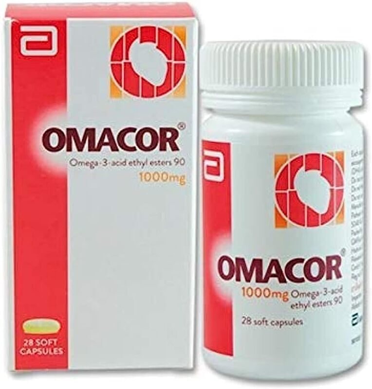 Abbott Omega-3 Omacor Highly Purified, 1000mg, 28 Capsules