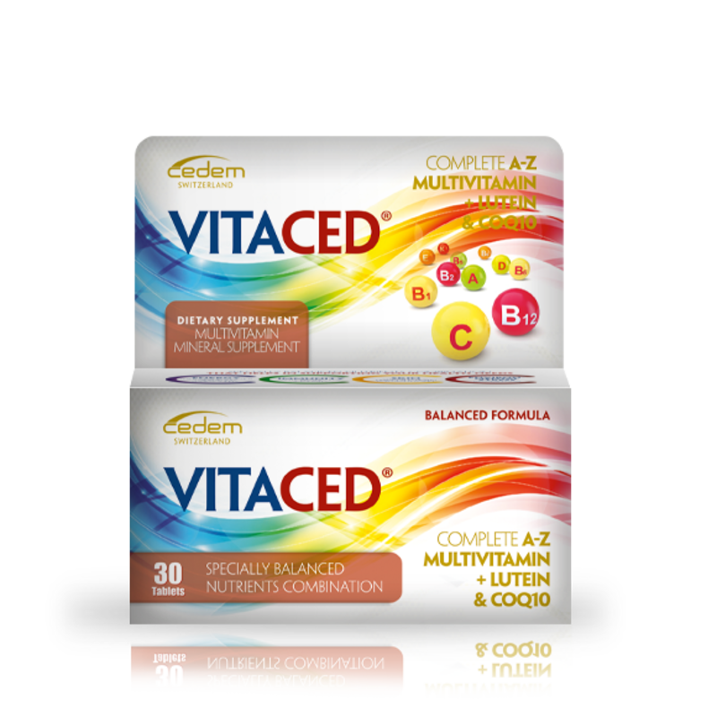 

Cedem Vitaced A-Z Multi+Lutein & Coq10 Tab 30S