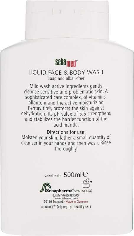 Sebamed Liquid Face and Body Wash, 500ml