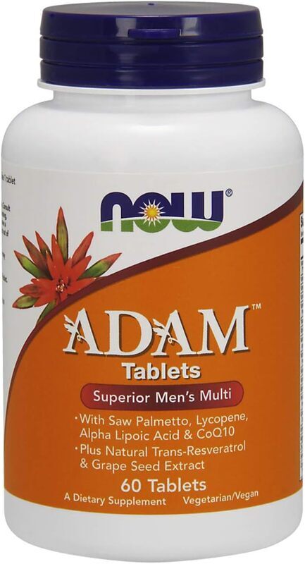Now Foods Adam Men Multiple Dietary Supplement, 60 Tablets