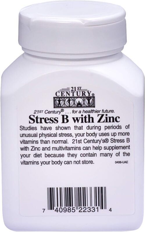 21St Century Stress B with Zinc Dietary Supplement, 66 Tablets