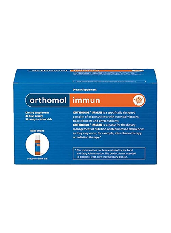

Orthomol Immun Dietary Supplement with 20ml Vials & Tablets Daily Packs, 30 Sachets