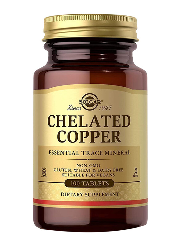 

Solgar Chelated Copper Dietary Supplements, 100 Tablets