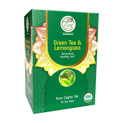 Tea Connection Organic Green Tea & Lemongrass Tea Bags 16'S