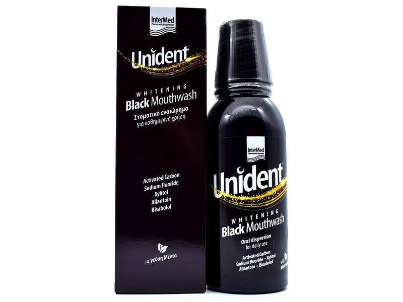 

Intermed Unident Whitening Black Mouthwash 250Ml