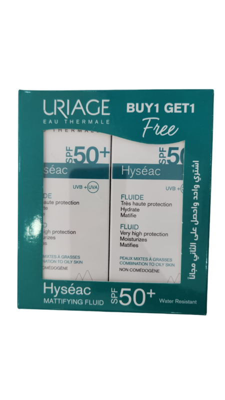 URIAGE HYSEAC MATTIFYING FLUID SPF 50+ PROMO (1+1) 50 ML