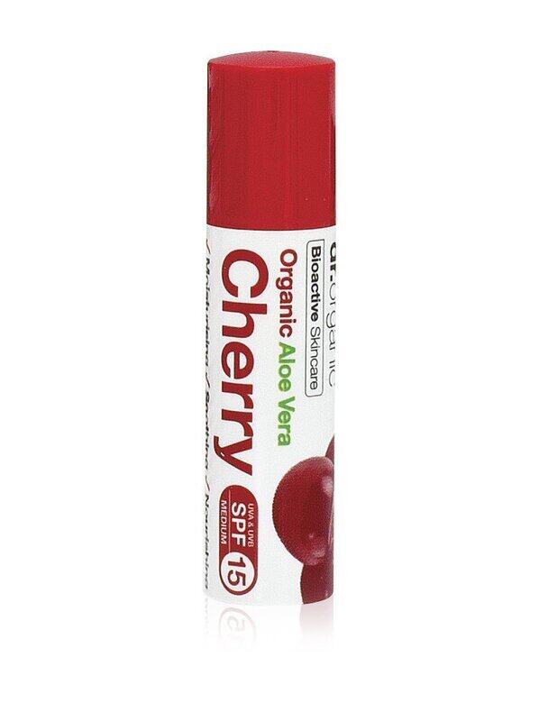 

Dr. Organic Aloe Vera & Cherry SPF 15 Lip Balm, 5.7ml