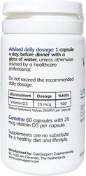 Curesupport Vitrunova Vitamin D3 Liposomal Supplement, 60 Vega Capsules