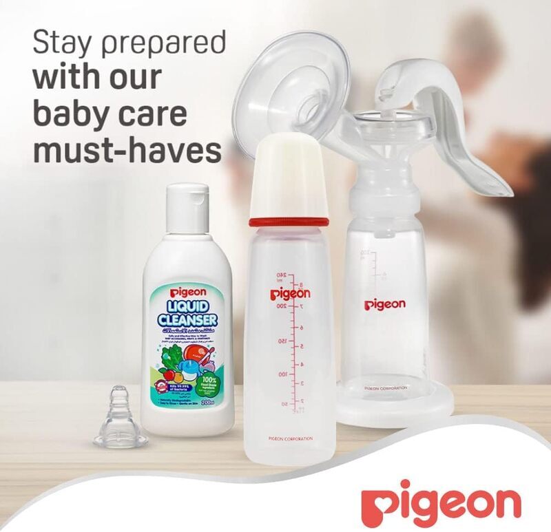 Pigeon Slim Neck Bottle With Cap, 240ml, Multicolour