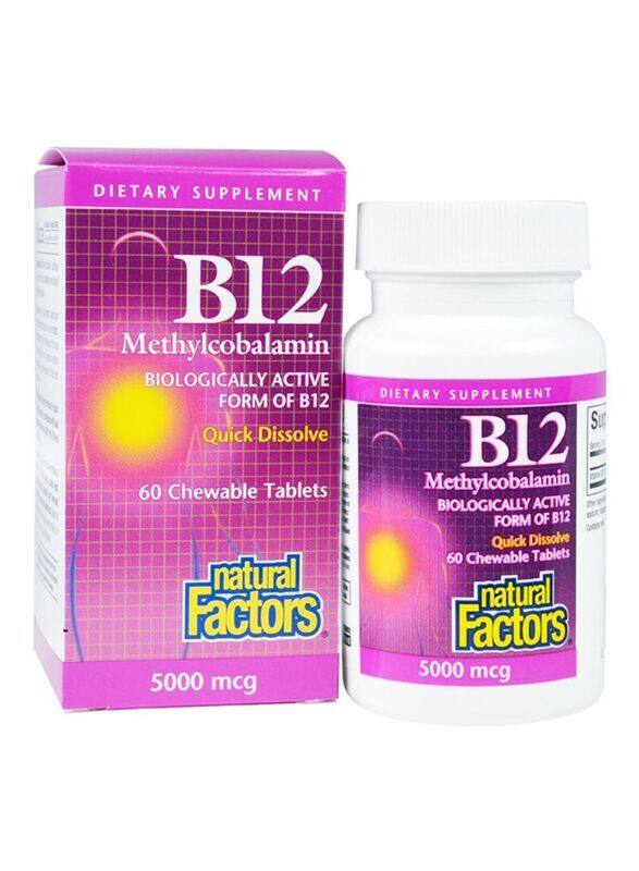 

Natural Factors Nf B12 Methycobalamin 5000Mcg 60Tab