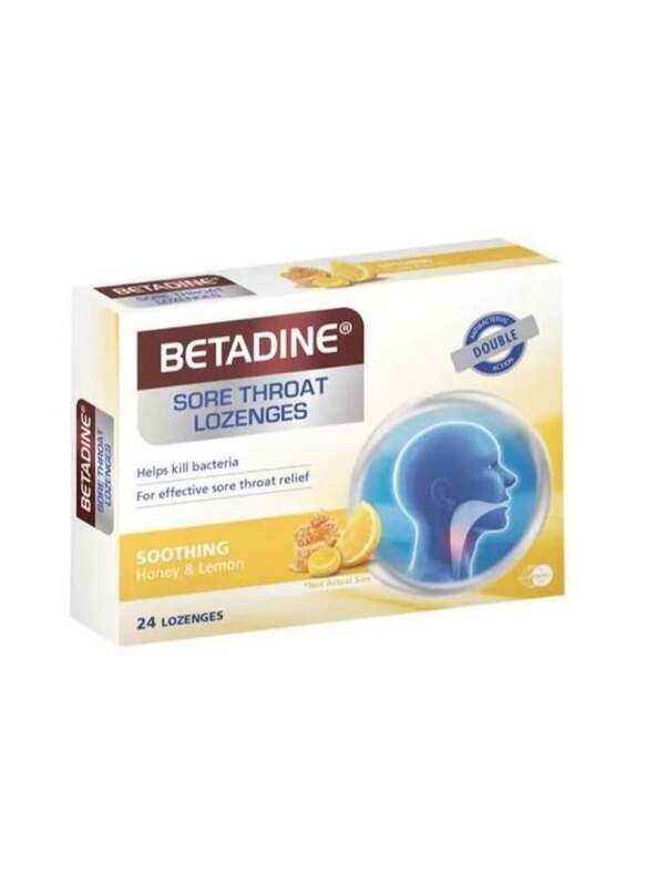 

Betadine Sore Throat Lozenges Honey & Lemon 24S