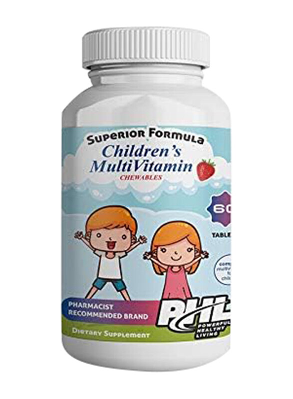 

Phl Childrens Multivitamin Chewables Strawberry, 60 Tablets
