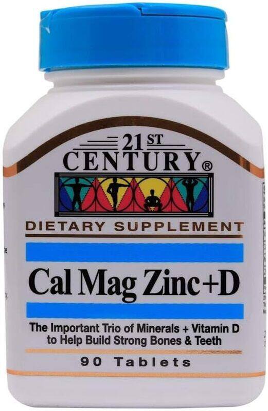 

21St Century Cal Mag Zinc+D Dietary Supplement, 90 Tablets