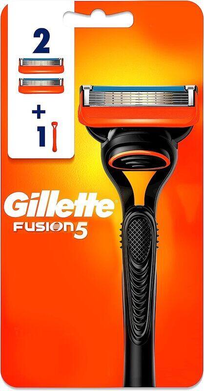 

Gillette Fusion 5 Razor Handle with Blades, 2 Pieces