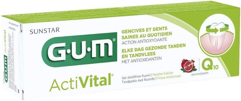 Gum Activital Flouride Fresh Mint Flavour Everyday Toothpaste, 75ml