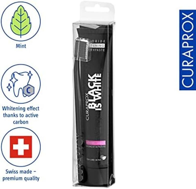 Curaprox Black Is White Toothpaste, 90ml