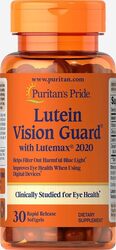 Puritan's Pride Lutein Blue Light Vision Guard with Lutemax & Zinc, 30 Softgels